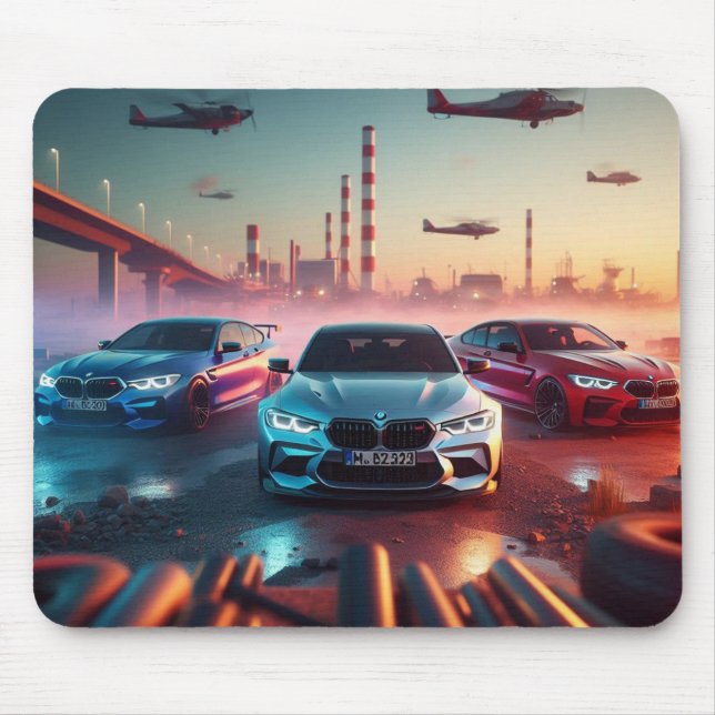 Tapis De Souris extraordinaire super joli bloc-souris BMW (Devant)
