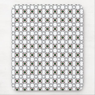 Tapis De Souris Eyeball et Crossbones (arrière - plans légers)