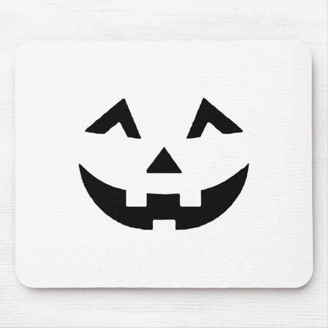 Tapis De Souris Eyelashes Jack-o'-lantern Face Citrouille Hallowen (Devant)