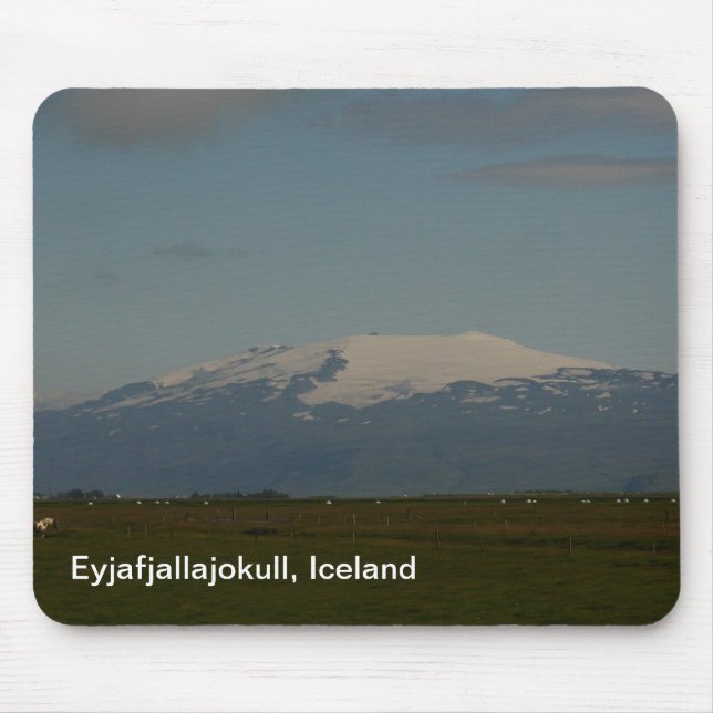 Tapis De Souris Eyjafjallajokull Islande Mousepad (Devant)