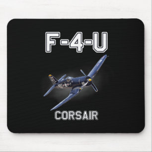 Tapis De Souris F4u Corsair Warbird Aéronefs militaires 2ème guerr