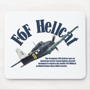Tapis De Souris F6F Hellcat ヘ sur l'キ