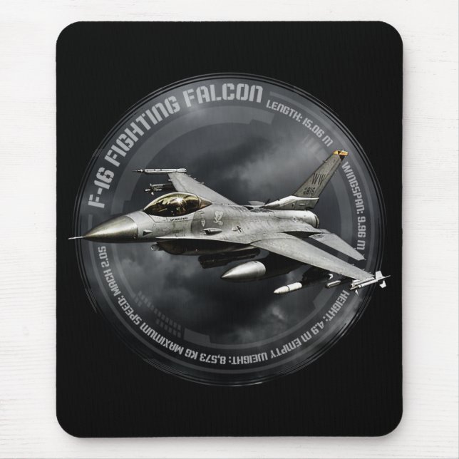 Tapis De Souris F-16 Faucon combattant (Devant)