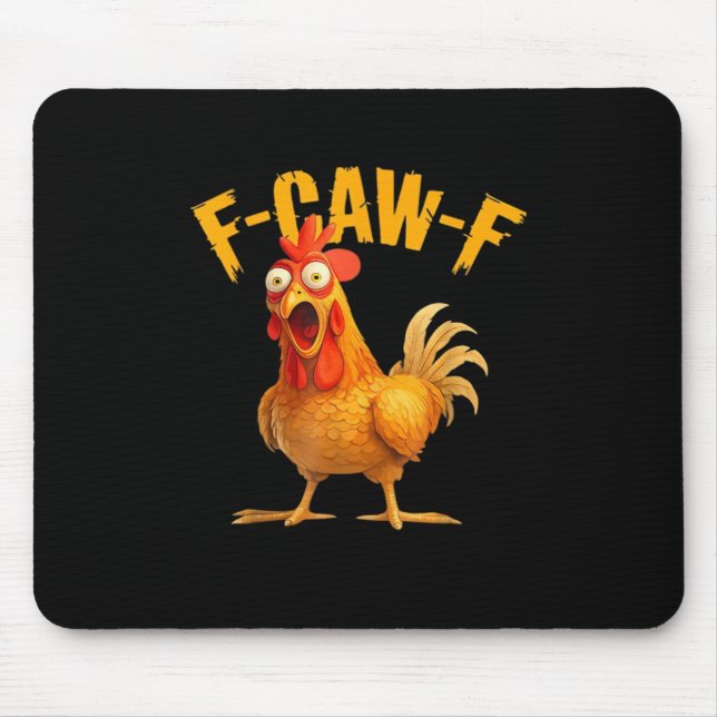 Tapis De Souris F-Caw-F Chicken Classic Retro Style (Devant)