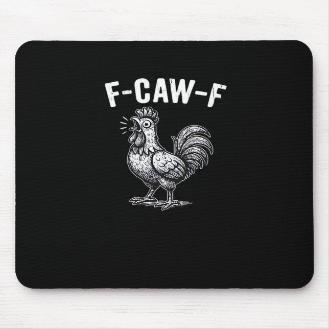 Tapis De Souris F-Caw-F Chicken Retro Graphic (Devant)