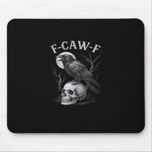 Tapis De Souris F-Caw-F Corbeau Oiseau Rétro Vintage Gothique Lune