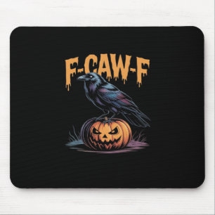 Tapis De Souris F-Caw-F Halloween Corbeau Jack-O-Lantern Saisons S