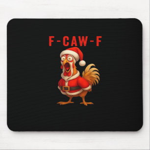 Tapis De Souris F-Caw-F Poulet Noël Vintage Cool