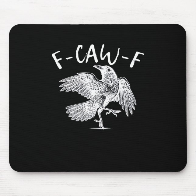 Tapis De Souris F-Caw-F Raven Retro Classique (Devant)