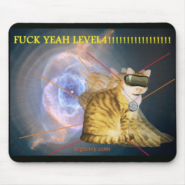 Tapis De Souris F--de k niveau 4 Mousepad ouais (Devant)