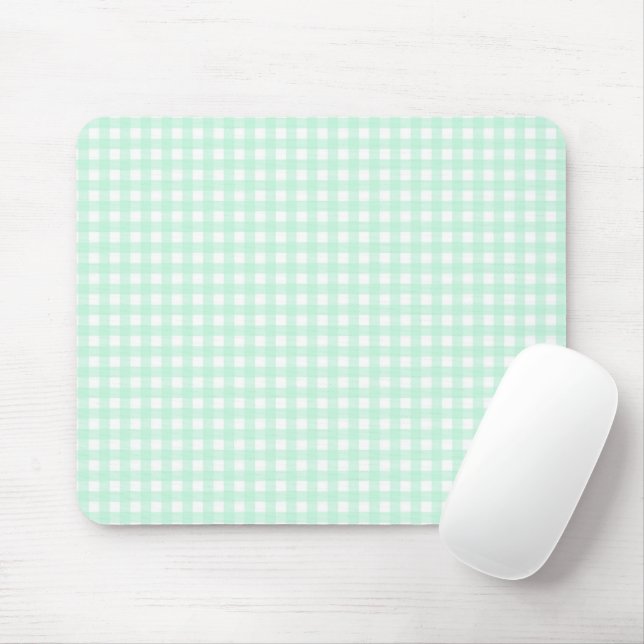 Tapis De Souris F & L Vert Gingham (Avec souris)