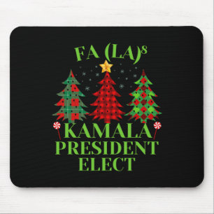 Tapis De Souris Fa La La Plaid Noël Kamala Président élu Ho