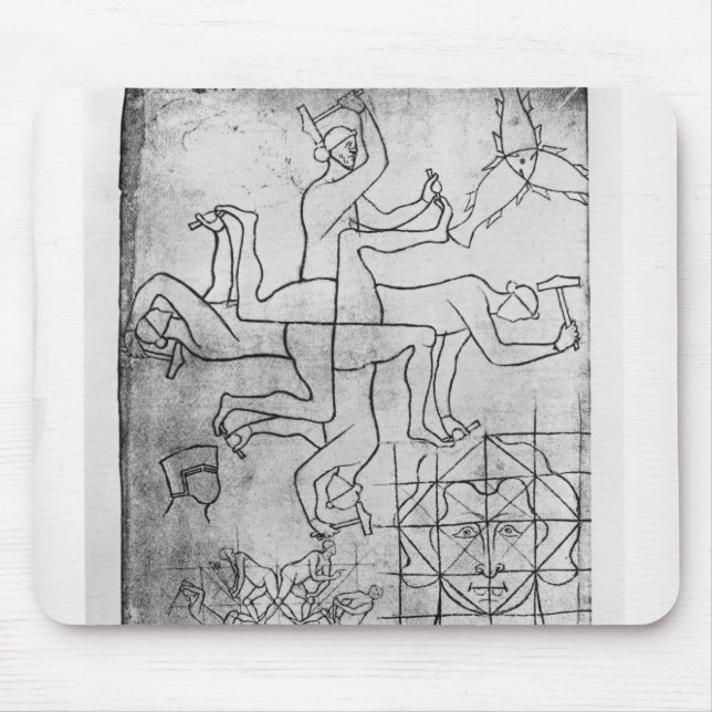 Tapis De Souris Fac-similez la copie de Mme Fr Studies des hommes (Devant)