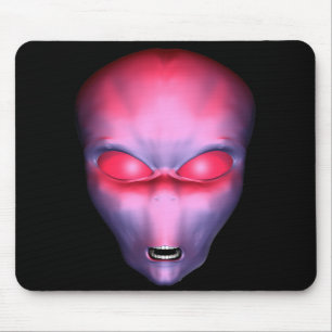 Tapis De Souris Face Alien rouge
