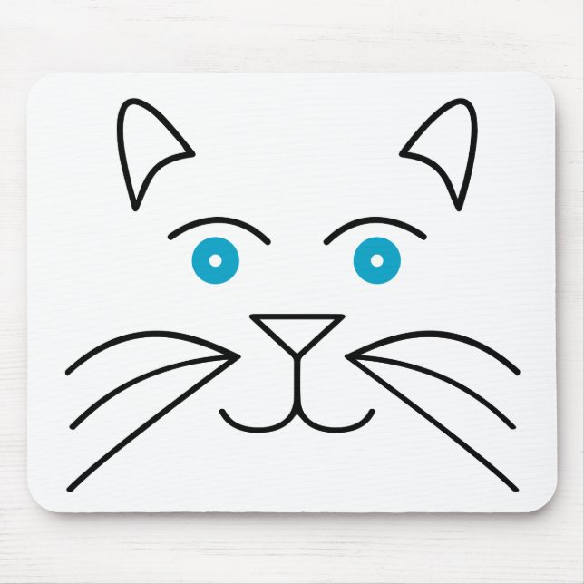 Tapis De Souris Face de chat (Devant)