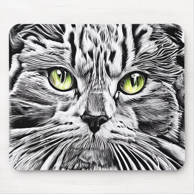 Tapis De Souris Face de chat (Devant)