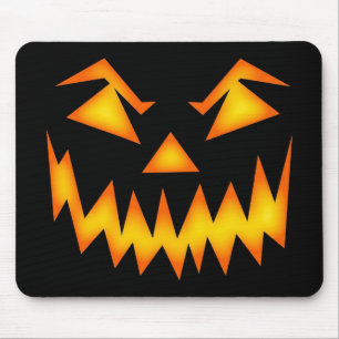 Tapis De Souris Face de Jack-o'-lantern effrayante