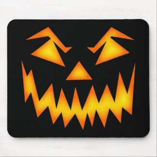 Tapis De Souris Face de Jack-o'-lantern effrayante