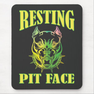 Tapis De Souris Face de trait de repos
