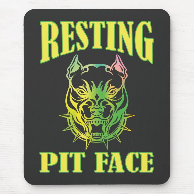 Tapis De Souris Face de trait de repos (Devant)
