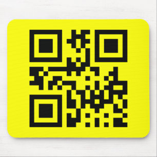 Tapis De Souris Face heureuse ☻ inversée — Code QR