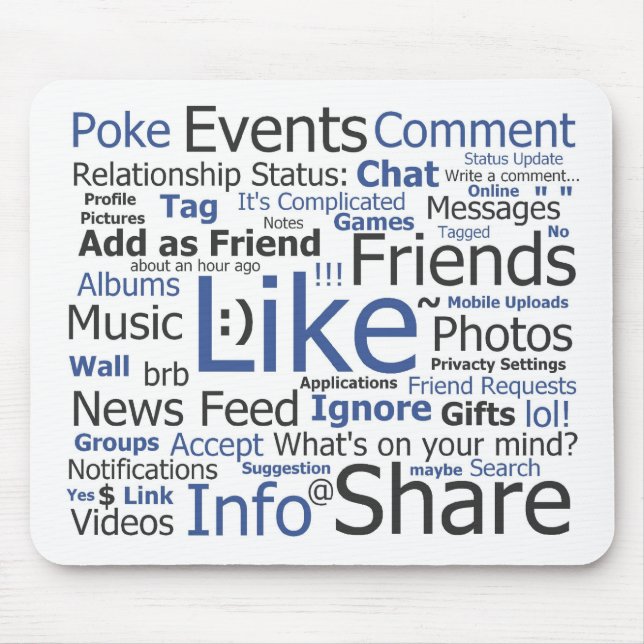 Tapis De Souris Facebook (Devant)
