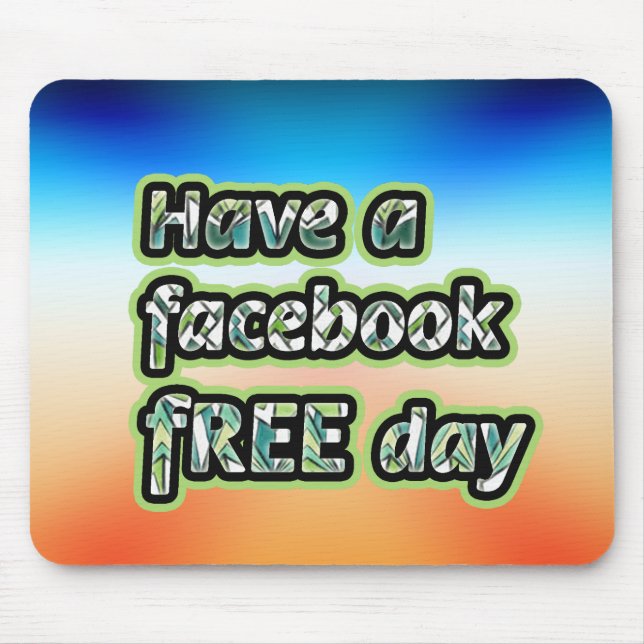 Tapis De Souris Facebook Free Day Mouse Pad (Devant)
