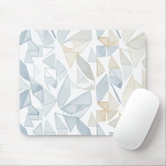 Tapis de souris Facettes de cristal aquarelle
