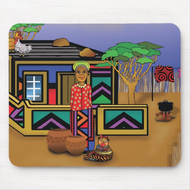 Tapis De Souris Facettes de l'Afrique (Devant)