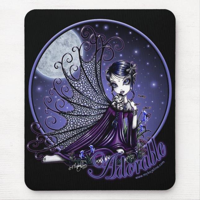 Tapis De Souris Faery gothique victorien de lune de "Maggy" (Devant)