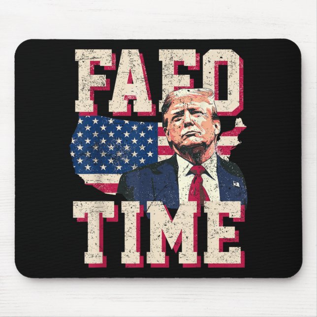 Tapis De Souris Fafo Trump Drapeau drôle (Devant)