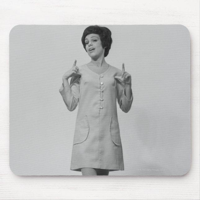 Tapis De Souris Faire des gestes de femme (Devant)