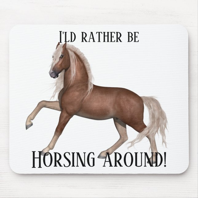 Tapis De Souris Faire du cheval autour (Devant)