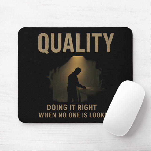 Tapis De Souris Faire les choses correctement - Motivation de l'in (Avec souris)