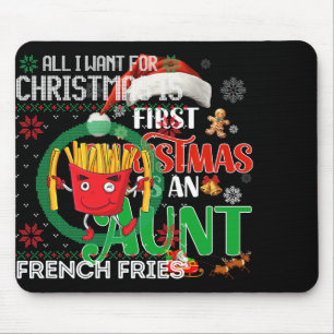 Tapis De Souris Faire-part Premier Noël Comme Tante Correspondant