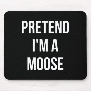Tapis De Souris Faire semblant d'être un costume adulte d'orignal