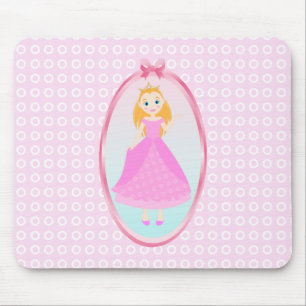 Tapis De Souris Fairytale Princess à Pink Birthaday