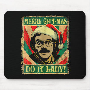 Tapis De Souris Fais-le drôle Chit-mas Noël Chapeau de Père Noël