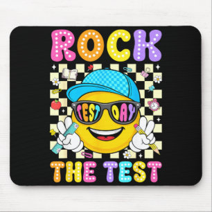 Tapis De Souris Fais passer le test sourire visage lunettes de sol