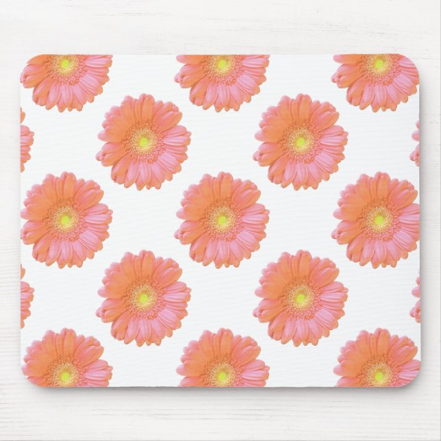 Tapis De Souris Faisée de gerbera orange (Devant)
