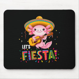 Tapis De Souris Faisons la fête Cinco De Mayo Axolotl Avec Sombrer