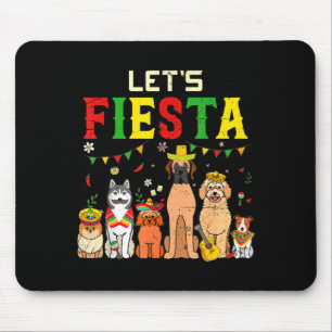 Tapis De Souris Faisons la fête équipe de chiens animal familier a