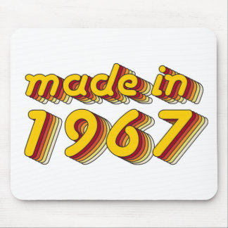 Tapis De Souris Fait en 1967 (Yellow&Red)