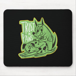 Tapis De Souris Faites Confiance Aux Paws - Deux Chiens Tatouant L