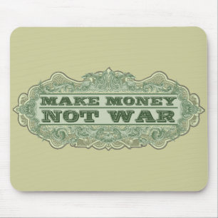 Tapis De Souris Faites la guerre d'argent pas