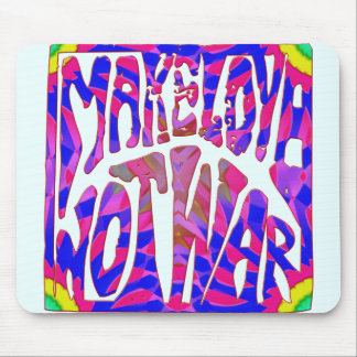 Tapis De Souris Faites la guerre Mousepad d'amour pas