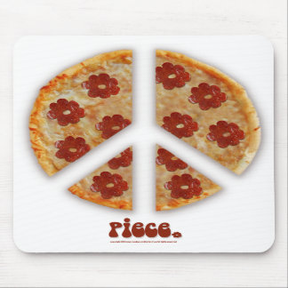 Tapis De Souris "Faites la pizza, pas guerre" Mousepad