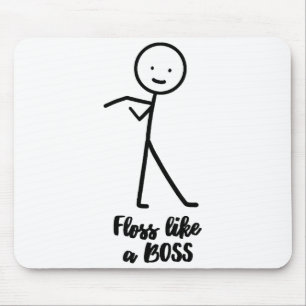 Tapis De Souris Faites le floss comme un patron Stick Figure Stick