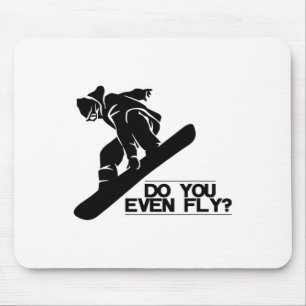 Tapis De Souris Faites-Vous Même Voler Snowboard Cadeau De Snowboa