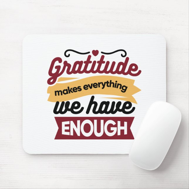 Tapis De Souris Faith and Gratitude Artwork – Uplifting Christian  (Avec souris)